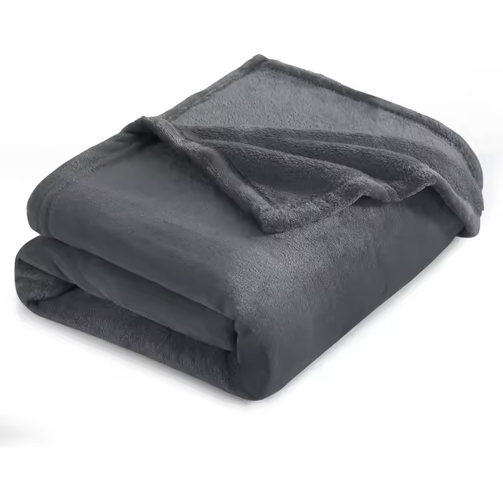 HOME TEXLOVA®  Manta sedalina para Cama Sofá y Sillón, Manta Polar Lisa de Tacto Suave Super Caliente para Adulto y Niño,Sin Arrugas - 1