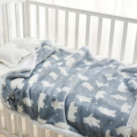 Manta Para Bebé Recién Nacido Invierno Doble Capa Gruesa Suave Manta De Envolver Para Cuna Y Carrito De Compras Estilo Dibujos Animados - details 6