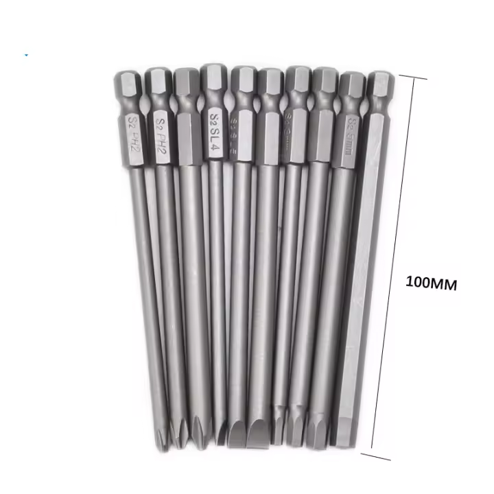 Juego De Destornilladores Magnéticos Multifuncionales 10 En 1 Phillips Slotted Para Reparación De Coches Herramientas Para Taladro Eléctrico Accesorios De Destornillador De Aleación De Acero - 1