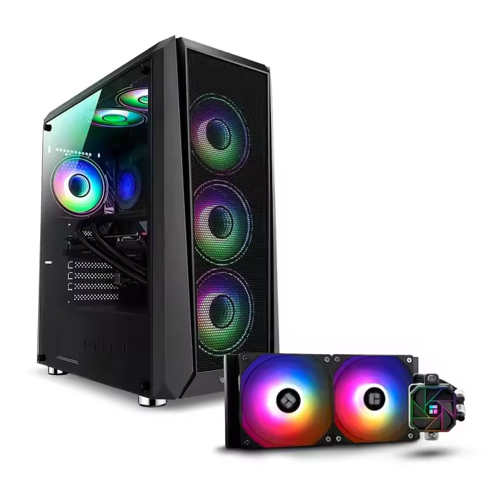 PC GAMING PC RACING INTEL CORE I7-14700KF - 64GB DDR5 - 2TB SSD M.2 – RTX 5060 TI - WIFI - WINDOWS 11 PRO - PC Gamer, Ordenador de sobremesa - 1
