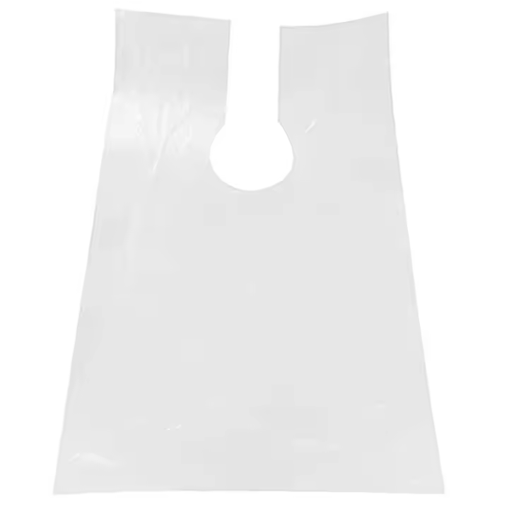 100 Uds PE delantal desechable largo peluquero paño permanente peluquería corte de pelo peluquería capa chal 60X90Cm - 1