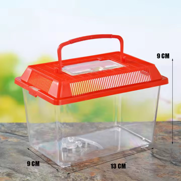 Tanque De Peces Portátil De Plástico Transparente Para Tortuga Y Pequeños Peces Diseño De Corte Manual Sin Químicos Originales En China - 1