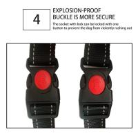 Harnés De Perro De Vestido Rápido Y Ajustable De Nylon Transpirable Para Paseos Al Aire Libre Resistente Y Con Reflectores Para Cachorros Y Perros Adultos - details 6