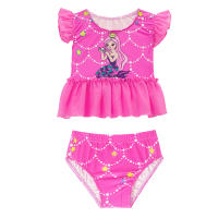3PCS Traje De Sirena Para Niñas Traje De Baño Princesa Conjunto De Natación Polyester Elastane Estilo Mermaid Summer Swimable - details 5