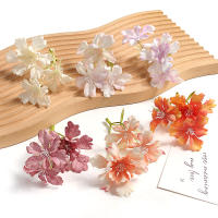 10/20Pcs Plantas Artificiales Flor De 10cm Decoración Para Hogar Jardín Bodas DIY Corona Accesorios Caja De Regalo Estilo De Flor De Seda - details 0