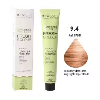 Tinte Fresh Colour sin Amoniaco 100ml: 9.4 Rubio muy claro cobre - Tassel - 1