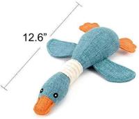 Juguetes para Perros Agresivos | Indestructibles de Raza Grande - Ganso Chirriante  Blue - details 3
