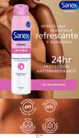 Desodorante spray Sanex Antitranspirante Dermo Invisible Protección 24h Pack de 6 | Protección de la Ropa y Piel durante 24h. Protege tu piel y ropa sin manchas. - details 0