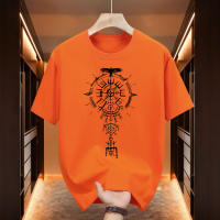 Camiseta Vintage Viking Para Hombre Primavera Verano Casual Diario Cotton Ligera Con Estampado Comoda Top Para Exterior Y Hogar - details 4