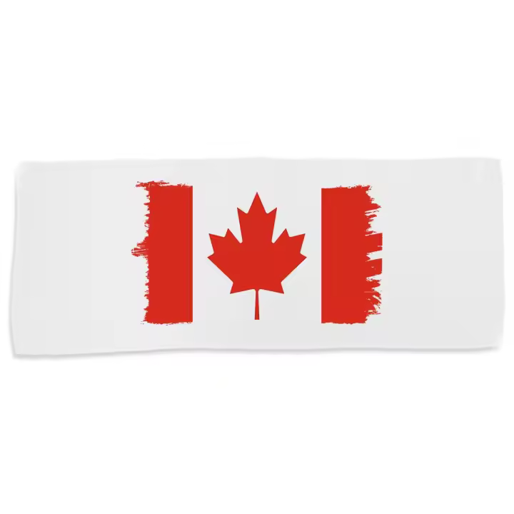 MERCHANDMANIA TOALLA MEDIANA GIMNASIO ABSORBENTE bandera canada pais gobierno canadiense suave con bolsita - 1