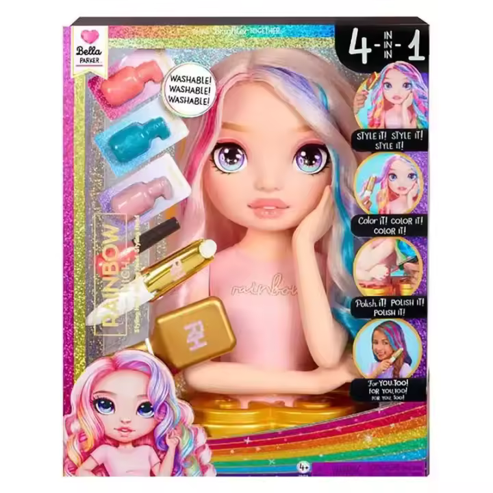 Playset Cabeza Estilista Bella Parker Rainbow High 120889 MGA - 1
