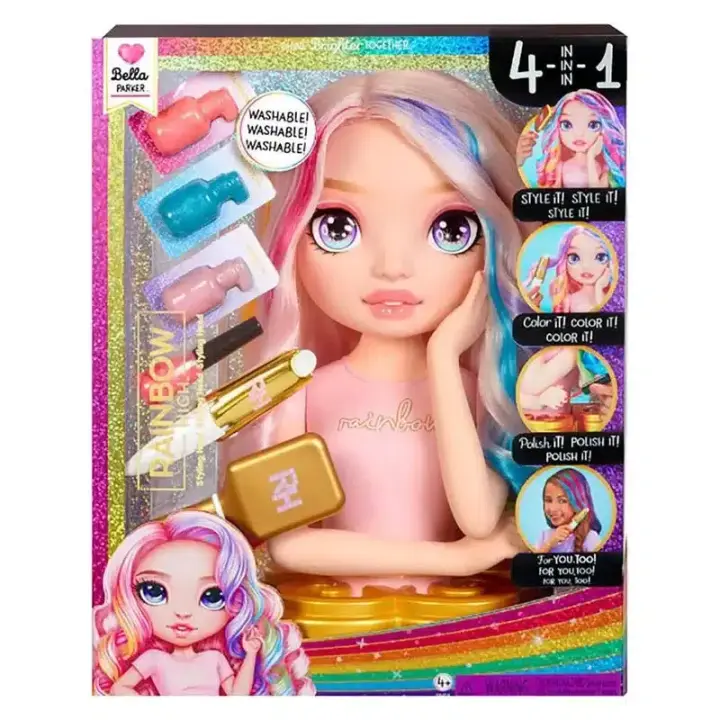Playset Cabeza Estilista Bella Parker Rainbow High 120889 MGA - 1