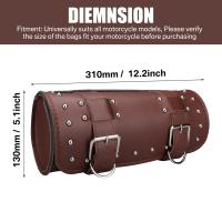Bolsa De Sillín De Motocicleta De Cuero PU Para Harley Chopper Bobber Cruiser Sportster XL 883 1200 Bolsa De Herramientas Delantero Y Trasero - details 24