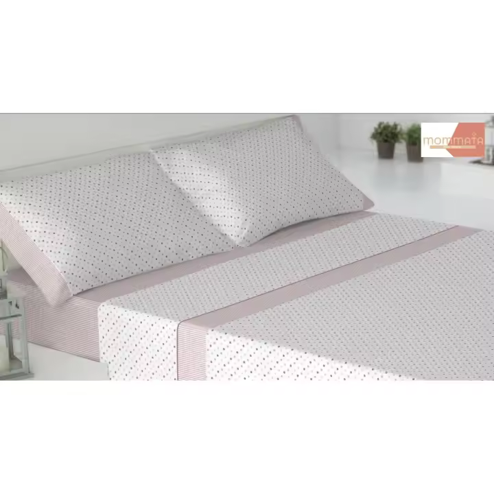 Juegos de Sábanas Mommata: Económicas, Tacto Extra Suave, Resistentes - Varios Colores y Medidas Sabanas de microfibra Modelo Lunares. - 1