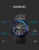 Reloj Deportivo Digital SKMEI 1655 Para Hombres Pantalla Dual Impermeable Estudiante Reloj De Pulsera Masculina 1251 Luz Trasera Resistente Al Choque Cronógrafo - details 19