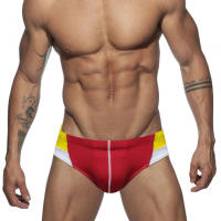Shorts De Baño Para Hombres Sexy Estirado Talla Pequeña Traje De Baño Deportivo De Playa Verano Con Empuñadura Y Relleno Push-up Material Poliéster Spandex - details 2