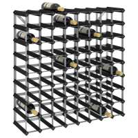 vidaXL Botellero para botellas madera maciza de pino negro en Set de 12/42/72 y más - details 2