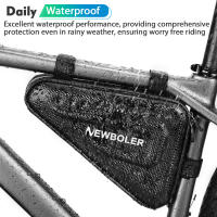 Bolsa De Tubo Impermeable NEWBOLER EVA 2.5L Para Ciclismo MTB Y Carretera Bolsa Triangular De Marco Frontal Para Reparación De Herramientas - details 1