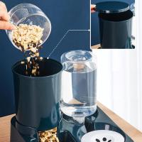 Comedero automático para mascotas, dispensador físico, bebedero automático para gatos, bebedero de acero inoxidable para gatos, dispensador de comida 2 en 1 - details 9
