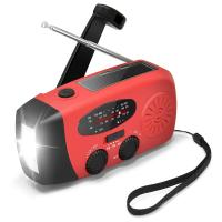 Radio De Meteorología Con Emergencia Solar Manivela De Acrílico FM/AM/NOAA Cargador De Teléfono USB Y Luz De Mano LED 2000mAh - details 5