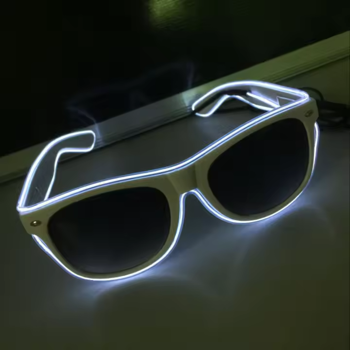 Gafas De Sol LED Fluorescentes Verde Neón Para Fiesta Luminosa Accesorio De Disfraz Para Halloween Decoración De Luces - 1