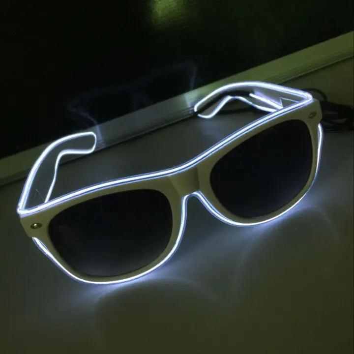 Gafas De Sol LED Fluorescentes Verde Neón Para Fiesta Luminosa Accesorio De Disfraz Para Halloween Decoración De Luces - 1