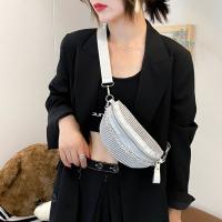 Bolso De Noche Para Mujer Con Diamantes Bolso De Cintura Brillante Bolsa De Pecho Estilo Casual Bandolera De Moda - details 6