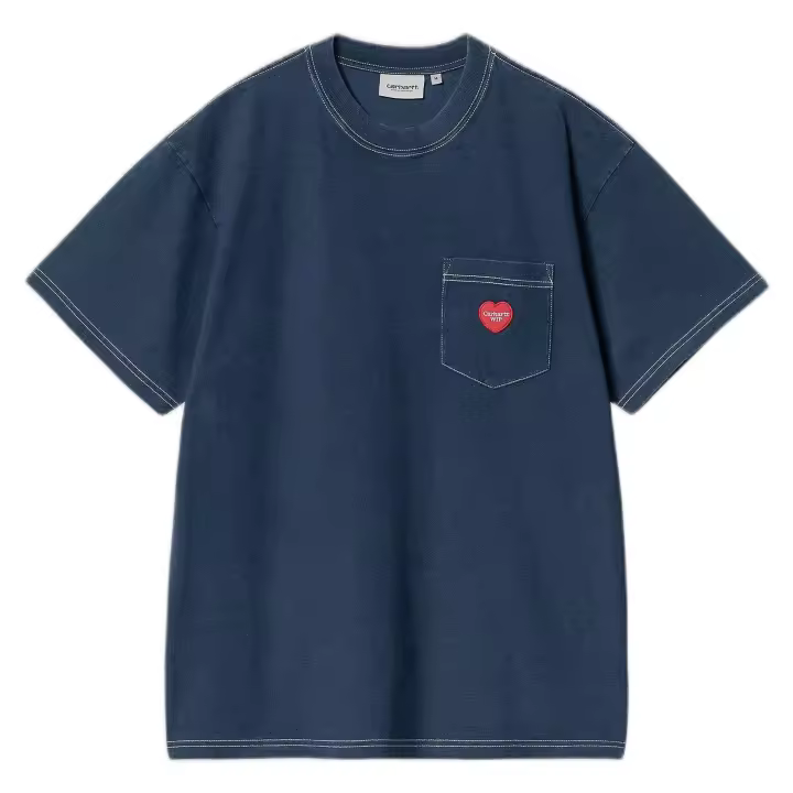 Camiseta de Manga Corta Carhartt WIP Ingo Pocket para hombre en color azul - 1