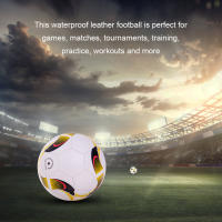 Balón De Fútbol De Cuero Tamaño 5 Para Entrenamiento Y Partidos Profesionales Accesorio De Deporte Para Campo De Juego - details 2