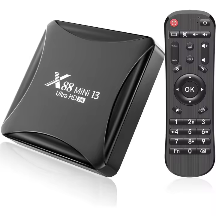 Android TV Box 13,0, Android Box 4GB RAM 32GB ROM, RK3528 Quad-Core, Soporte 2,4G/5G Dual WiFi, 100M Ethernet Ultral HD 8K Smart TV Box - 1