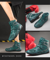 Zapatos De Lucha Profesional Para Niños Transpirables Y Antideslizantes Entrenamiento De Boxeo Y Lucha Deportiva Material Superior De Malla Suela De Goma Talla Verdadera - details 6