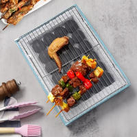 Soporte De Fogón Rectangular Para Barbacoa Racks De Enfriamiento De Acero Inoxidable Pano De Hornear Para Picnic Al Aire Libre Soporte De Cocina Mesh - details 2
