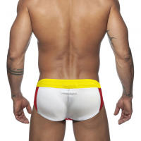 Shorts De Baño Para Hombres Sexy Estirado Talla Pequeña Traje De Baño Deportivo De Playa Verano Con Empuñadura Y Relleno Push-up Material Poliéster Spandex - details 4
