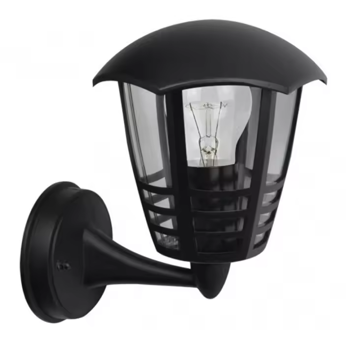 Aplique Exterior Aluminio Negro IP44 24x21,5x18 Cm - FABRILAMP - 1