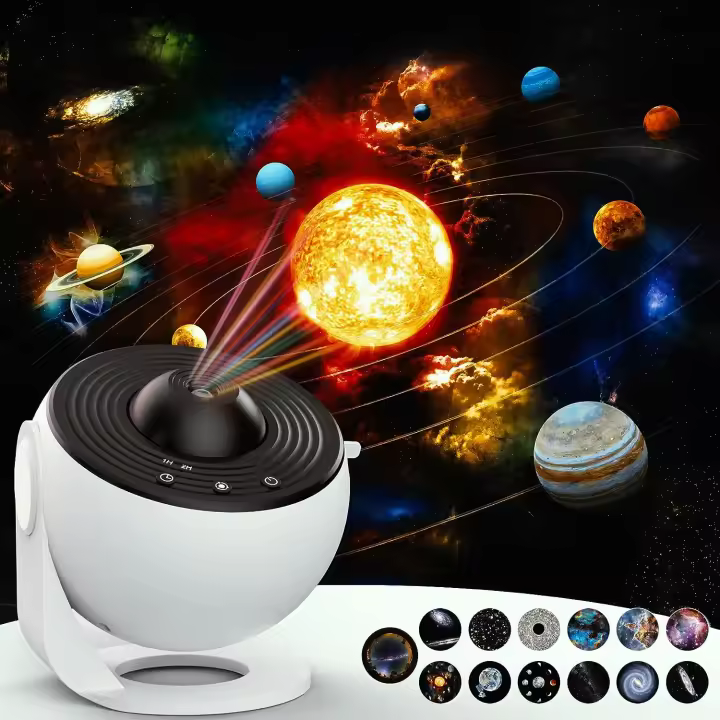 Proyector De Estrellas Y Noches 13 En 1 Para Decoración De Habitaciones Con Meteoritos Y Planetario Rotación 360° Regalo Para Niños - 1