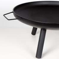 Brasero exterior Portátil Aktive, con atizador, de hierro resistente, Ø59x72,5x28cm - details 6