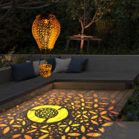 Lámpara Solar Led De Globo Caliente Para Jardín Exterior Luz De Camino Estilo Artesanal Metal IP55 Fuente De Energía Solar - details 2