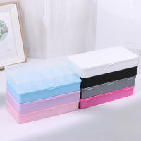 Caja De Uñas Vacía Multicolor De 2 Tamaños Caja De Almacenamiento Para Uñas De Acrílico Con 11 Compartimentos Tool De Arte De Uñas - details 4