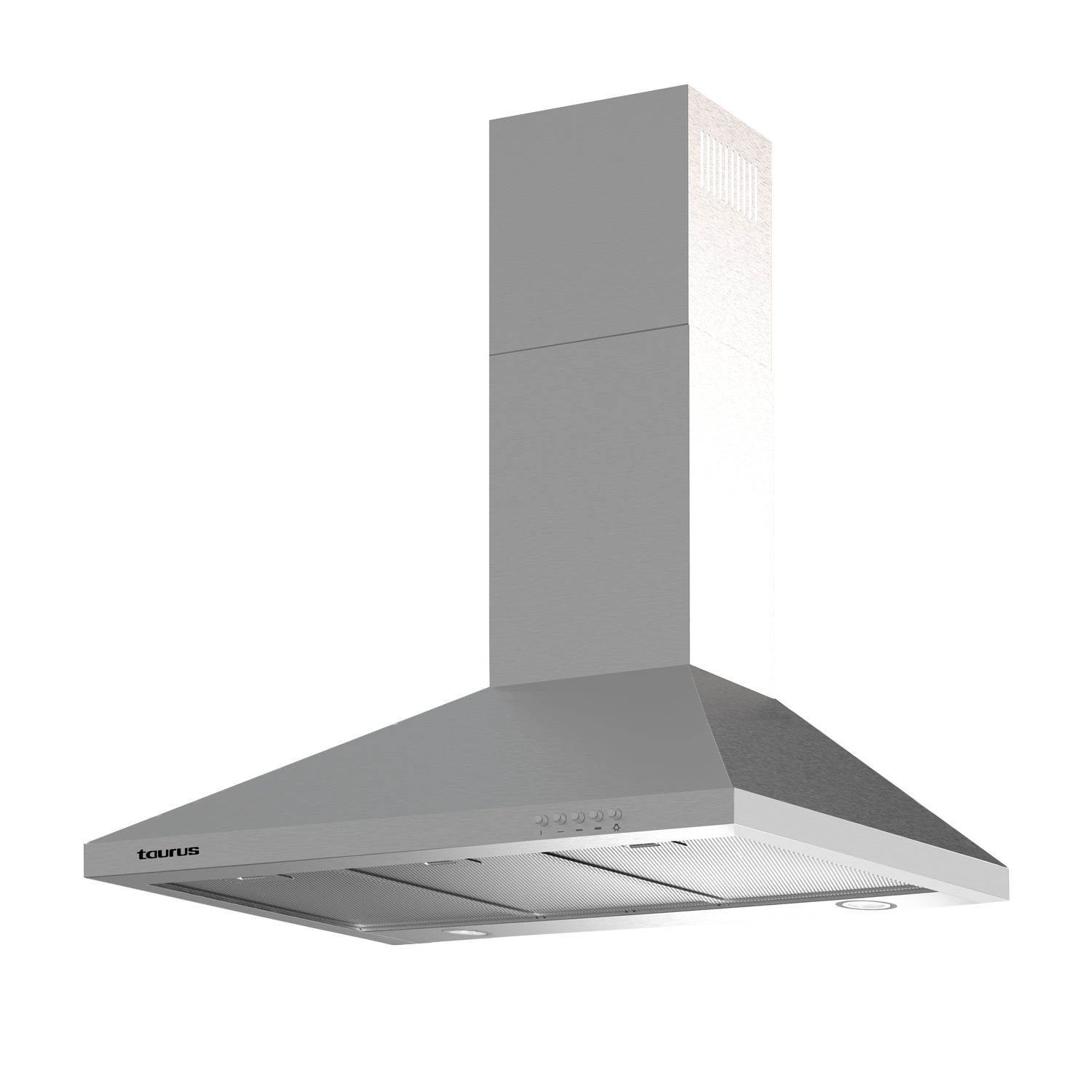 Taurus - Campana extractora PR90IXAL. Color Gris. Material producto Acero inoxidable. Potencia 200 W. Longitud del cable 130 cm