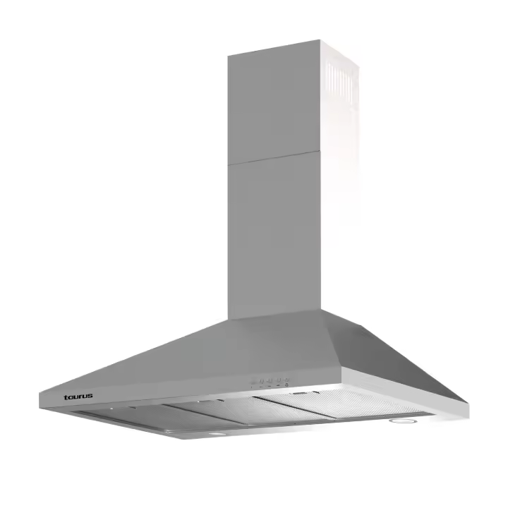 Taurus - Campana extractora PR90IXAL. Color Gris. Material producto Acero inoxidable. Potencia 200 W. Longitud del cable 130 cm - 1