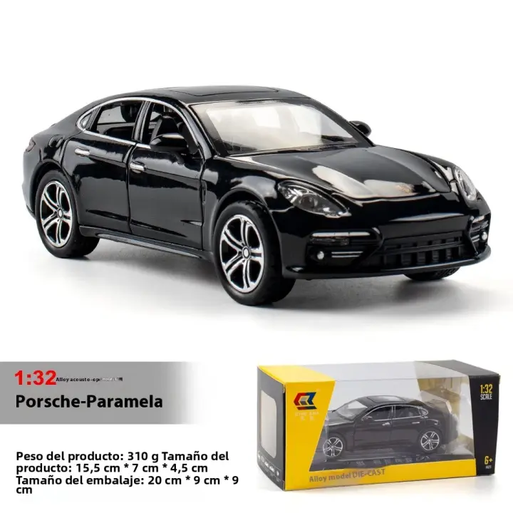 Modelo De Coche Porsche Panamera 1:32 En Escala Con Sonido Y Luz Coche De Juguete De Aleación Para Decoración De Escritorio Regalo Colección Objetos De Adorno Sin Batería Material Metálico - 1