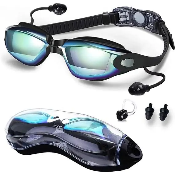 Gafas de Natation, sin fugas, Visión Clara, antivaho, Protección UV, Correa ajustable para helbres y Mujeres - 1