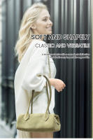 Bolso De Hombro Para Mujer De Cuero Sintético Grande Capacidad De Almacenamiento Estilo Lujo En Verde Con Bandeja Larga - details 0