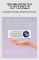 Miniproyector, proyector portátil para dibujos animados, regalo para niños, proyector de películas para exteriores, proyector de video LED Pico para cine en casa, compatible con teléfonos inteligentes, HDMI, USB, AV, Fire Stick, PS5 - details 11