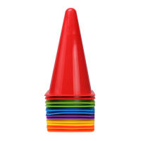 12PCS Conos De Agilidad Duraderos Para Fútbol Accesorios De Entrenamiento De Soccer Material PP Plástico Juguetes Ecológicos - details 0