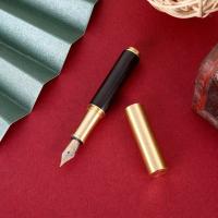 Mini Pluma De Madera De Bolsillo Pluma De Tinta Metálica Para Negocios Y Escuela Suministros De Escritura Portátil Regalo Estilo De Oficina - details 2