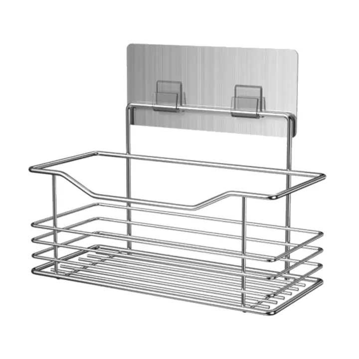 Cesta ducha. Adhesiva. Cromo. - 1