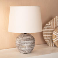 Ledkia Lámpara de Mesa Madera Chandan ILUZZIA - details 0