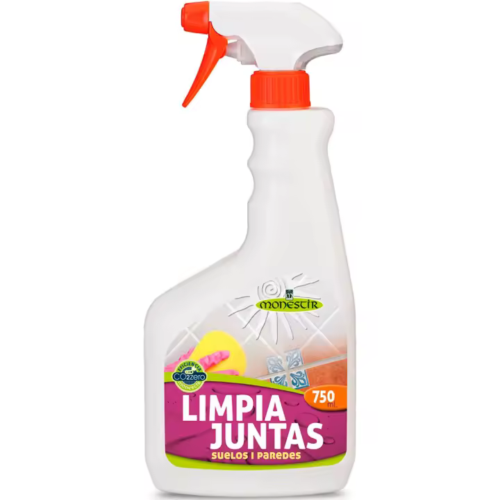 Monestir Limpiador de Juntas Ennegrecidas para Suelos y Fachadas de Cerámica, Gres y Porcelánicos 750ml - Elimina Suciedad Persistente - 1