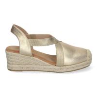 Sandalias de Cuña de Yute para Mujer, Estilo Elegante y Casual plata o dorado - details 3